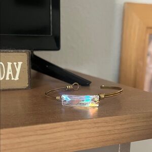 Luca + Danni Gold Bracelet with Iridescent Crystal